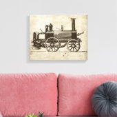 Train Antique Toy Steam Train Motor Leinwanddruck (Insitu (Wohnzimmer))