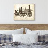 Train Antique Toy Steam Train Motor Leinwanddruck (Insitu (Schlafzimmer))