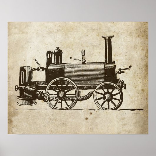 Train Antique Toy Steam Train Motor Poster (Vorne)