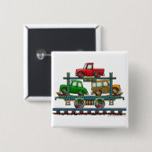 Train Auto Carrier Car Railroad Car Pins Button (Vorne & Hinten)