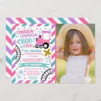 Train Birthday Invite Chugga Chugga Choo Choo