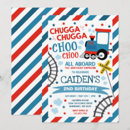 Train Birthday Invite Chugga Chugga Choo Choo Einladung