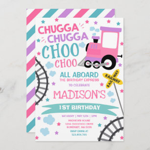 Train Birthday Invite Chugga Chugga Choo Choo Einladung