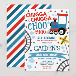 Train Birthday Invite Chugga Chugga Choo Choo Einladung