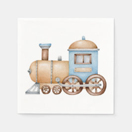 Train Birthday Party Baby Dusche Serviette