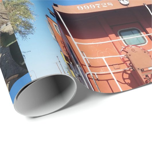 Train Caboose Geschenkpapier (Rolleneckpunkt)