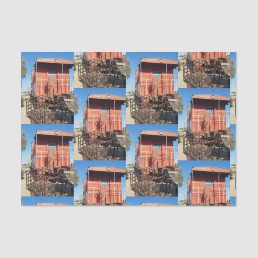 Train Caboose Seidenpapier (Vorderseite)