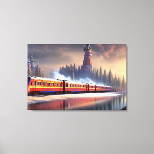 Train Canvas Print Leinwanddruck (Vorderseite)