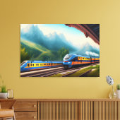 Train Canvas Print Leinwanddruck (Insitu (Wohnzimmer))