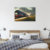 Train Canvas Print Leinwanddruck (Insitu (Schlafzimmer))