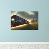 Train Canvas Print Leinwanddruck (Insitu (Holzboden))