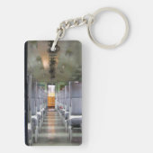 Train Carriage Thailand ... Südostasien Schlüsselanhänger (Rückseite)