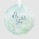 Train Choo Choo Alle an Bord des Fotos Ornament (Rückseite)