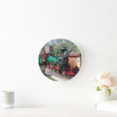 Train Clock Runde Wanduhr (Zuhause)