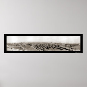 Train Coal Norfolk VA Photo 1915 Poster