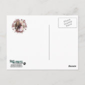 Train Educate Pitbull Postkarte (Rückseite)