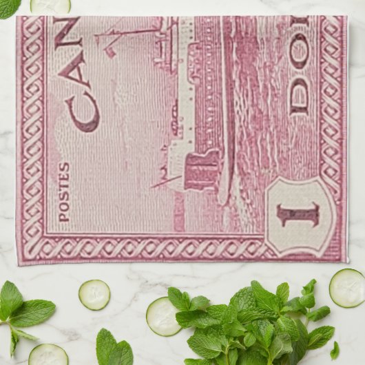 Train Ferry PEI Küchentuch (Gefaltet)