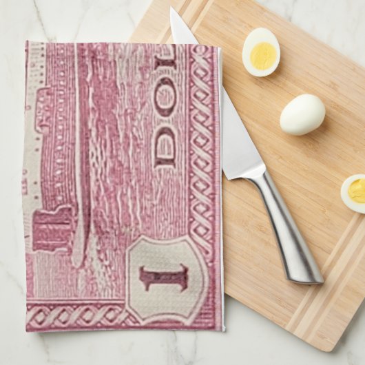 Train Ferry PEI Küchentuch (Viertel Falte)