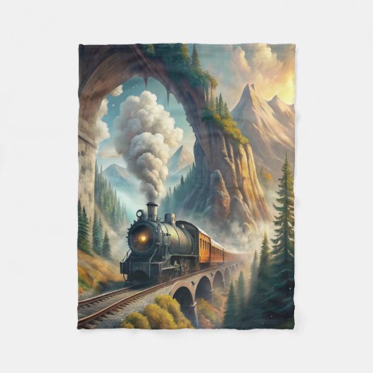 Train Fleece Blanket (Vorderseite)