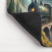 Train Fleece Blanket Mousepad (Ecke)