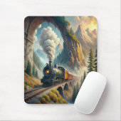 Train Fleece Blanket Mousepad (Mit Mouse)