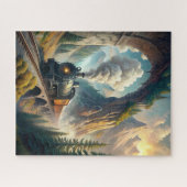 Train Fleece Blanket Puzzle (Horizontal)