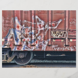 Train Graffiti Grunge Colorful Urban Street Art