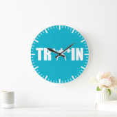 TRAIN - Gymnastikmotivation Große Wanduhr (Zuhause)