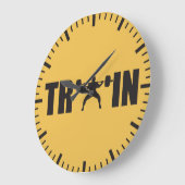 TRAIN - Gymnastikmotivation Große Wanduhr (Winkel)