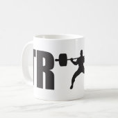TRAIN - Gymnastikmotivation Kaffeetasse (Vorderseite Links)