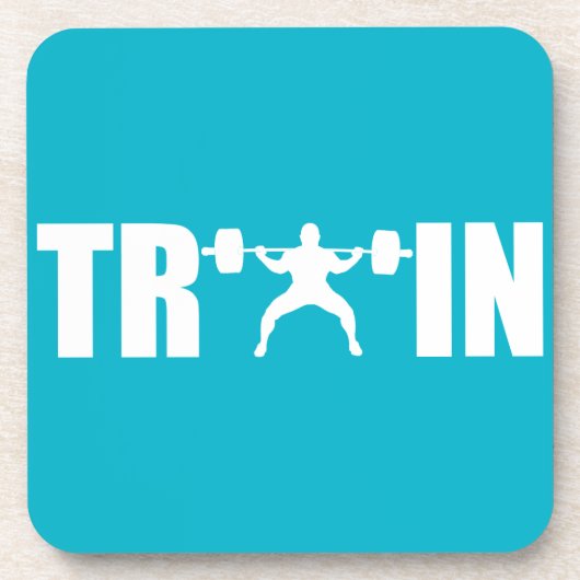 TRAIN - Gymnastikmotivation Untersetzer (Vorderseite)