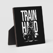Train Hard - Anime Gym Workout Fitness Motivation Fotoplatte (Vorderseite)