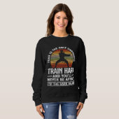 Train Hard Don't Be Afraid Aikido Karate Jiu Jitsu Sweatshirt (Vorne ganz)