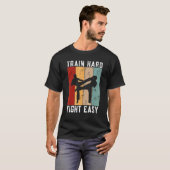 Train Hard Fight Easy Kickboxing T-Shirt (Vorne ganz)