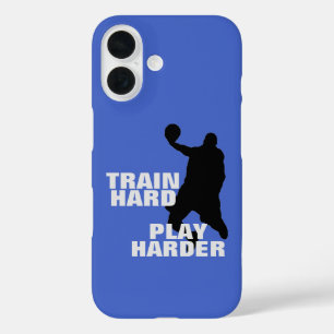 Train Hard Play Harder Basketball T - Shirt iPhone 16 Hülle