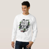 Train Hard Play Harder Basketball T - Shirt - Moti (Vorne ganz)