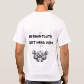 TRAIN HARD WHITE T-Shirt (Rückseite)