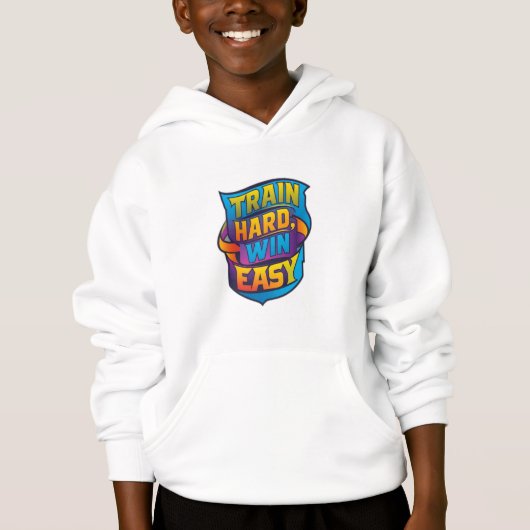 TRAIN HARD WIN LEICHT HOODIE (Vorderseite)