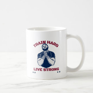 Train hart, Live stark Kaffeetasse