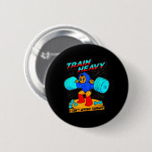 Train Heavy I Cant Afford Therapie Button (Vorne & Hinten)