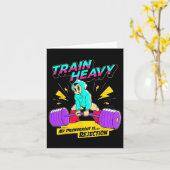 Train Heavy my Pre-Workout ist Ablehnung Gym Bodyb Karte (Gelbe Blume)