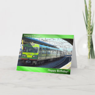 Train image for Birthday greeting card Karte