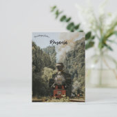 Train in Maramureș Romania Postkarte (Stehend Vorderseite)