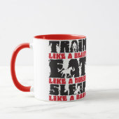Train like a Beast - Gym und Fitness Motivation Tasse (Links)