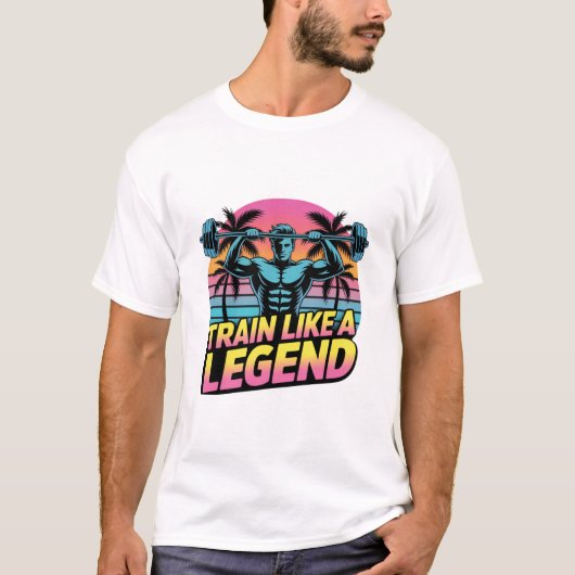 Train Like a Legend – Urban Street Gymwear Tee (Vorderseite)