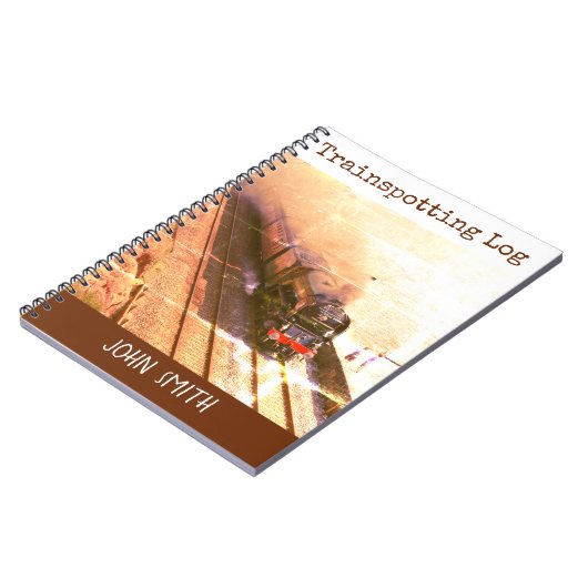 Train Log, Classic Dampfloco Tornado, Ihr Name Notizblock (Linke Seite)