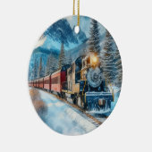 Train Lover Weihnachtsgeschenk Ornament (Rechts)