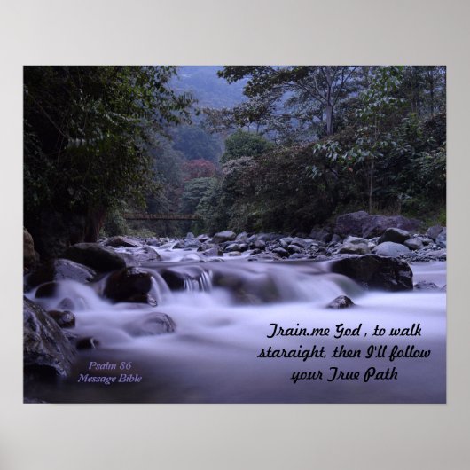 Train Me God to Walk Poster Psalm 86 (Vorne)