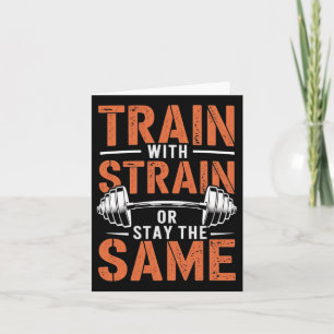 Train mit Strain - Fitness Motivation Muskel Karte