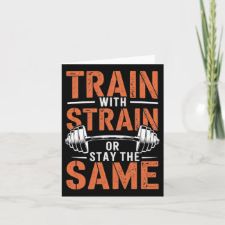 Train mit Strain - Fitness Motivation Muskel Karte
